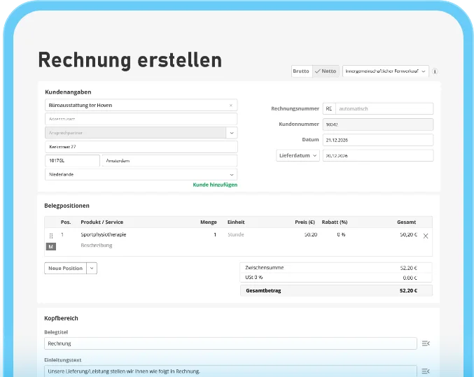e-rechnung erstellen